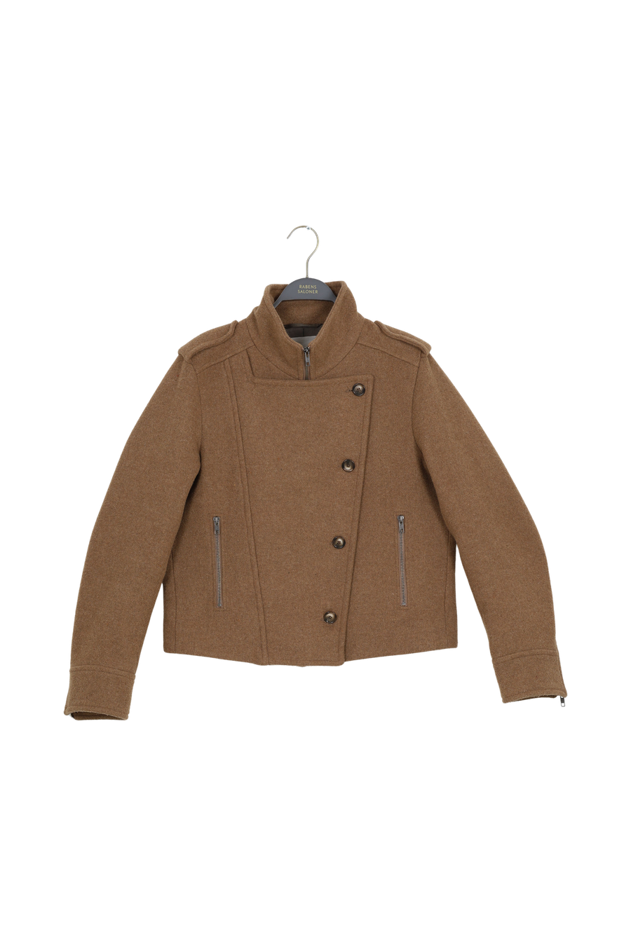PreLoved Yarin - Felt touch jacket I Hazelnut - M 1 - Rabens Saloner - DK
