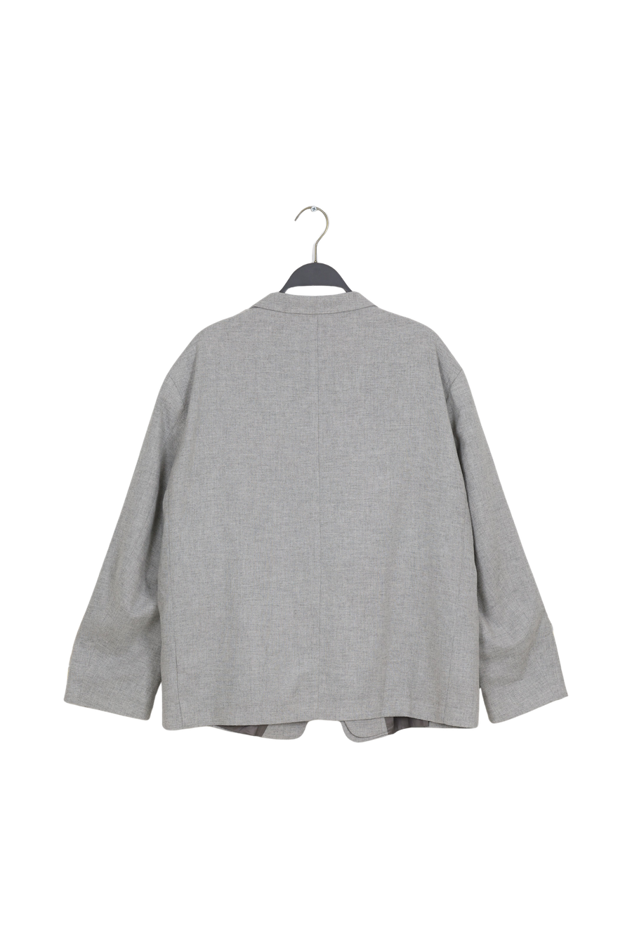 PreLoved Ethena - Drapy tailoring jacket I Grey melange - L/XL 2 - Rabens Saloner - DK