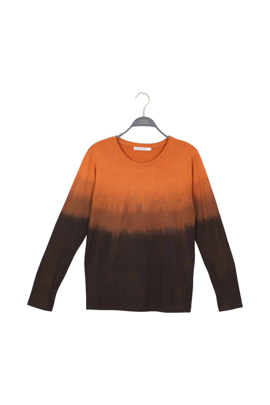 PreLoved Xenia - Flow long sleeve short t-shirt I Burnt orange combo - M 1 - Rabens Saloner - DK