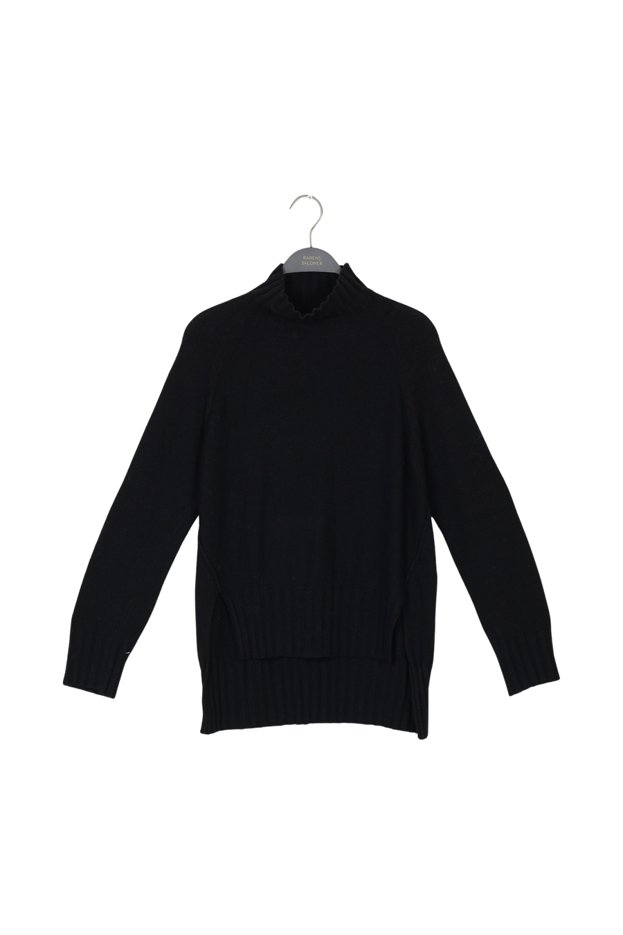PreLoved Saoirse - Jagged split sweater I Black - S Black S 1 - Rabens Saloner - DK