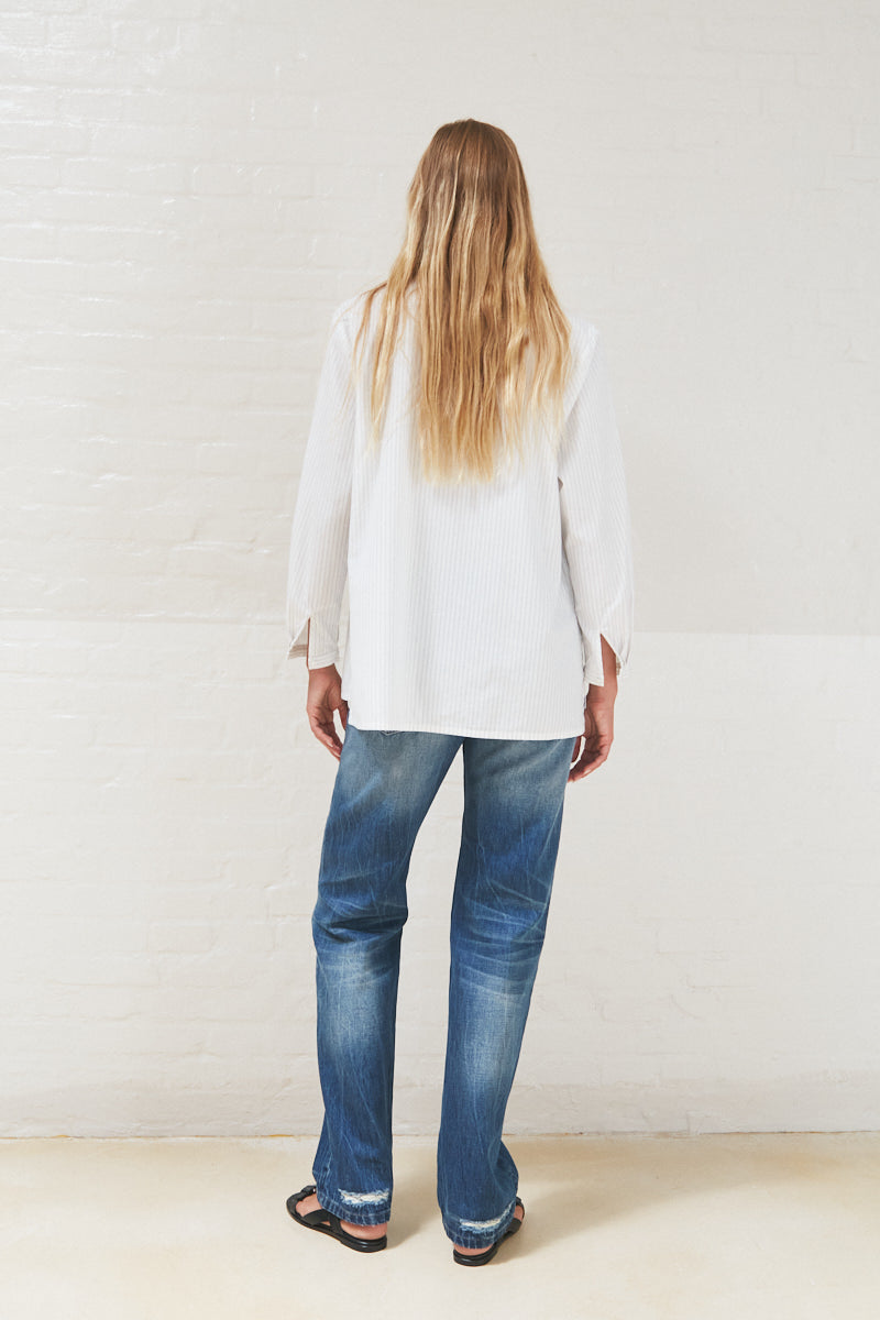 PreLoved Sibyl - Sheer shirting shirt - XS 3 - Rabens Saloner - DK