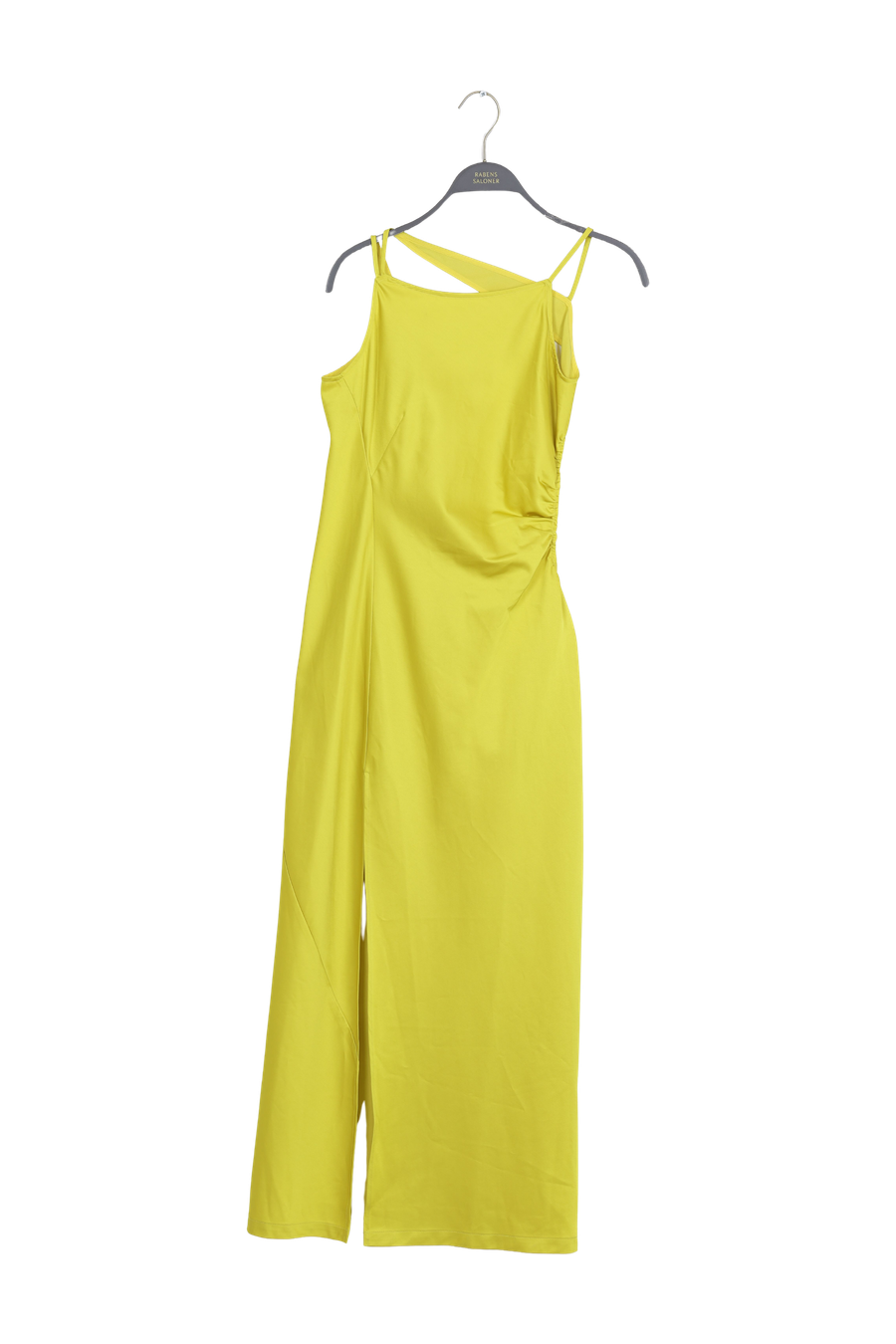 PreLoved Pandora - Techno drape fitted dress I Acid yellow - XS 1 - Rabens Saloner - DK