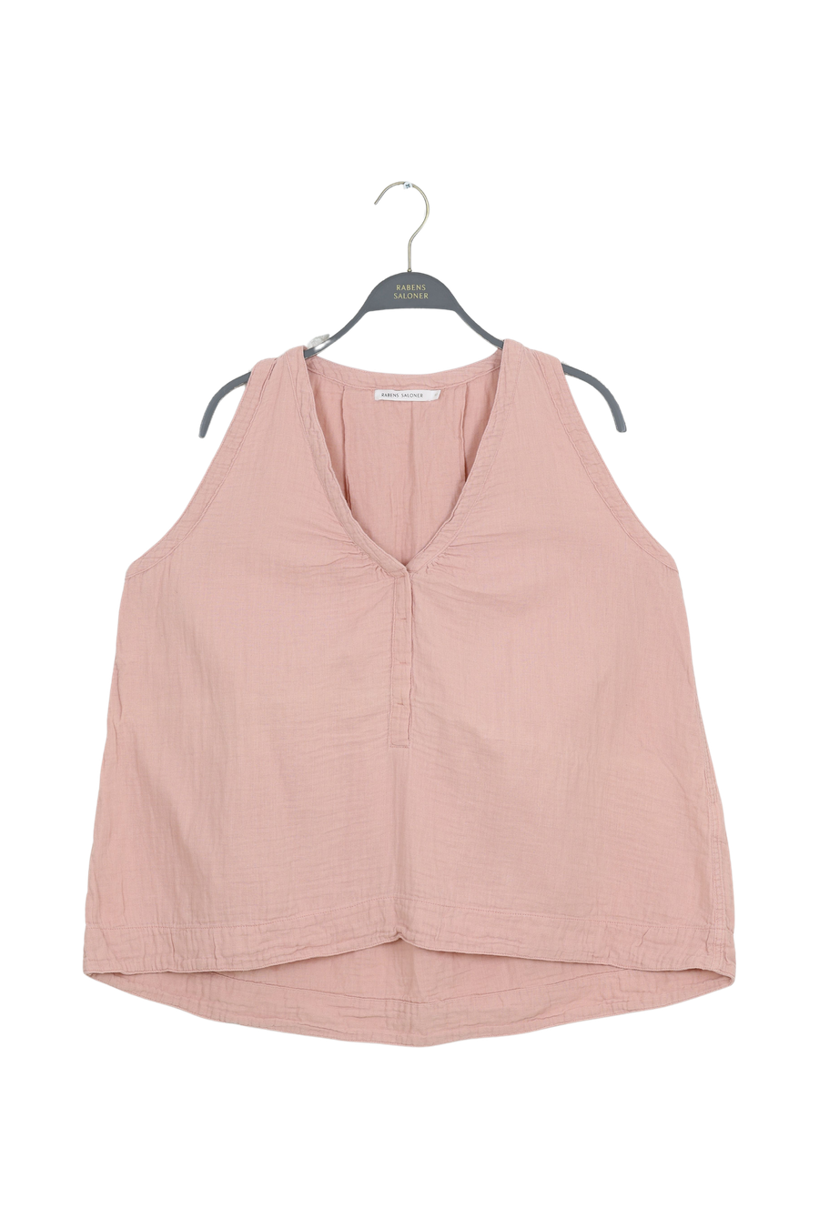 PreLoved Ljuba - Cotton double tank top I Nude rose - M 1 - Rabens Saloner - DK