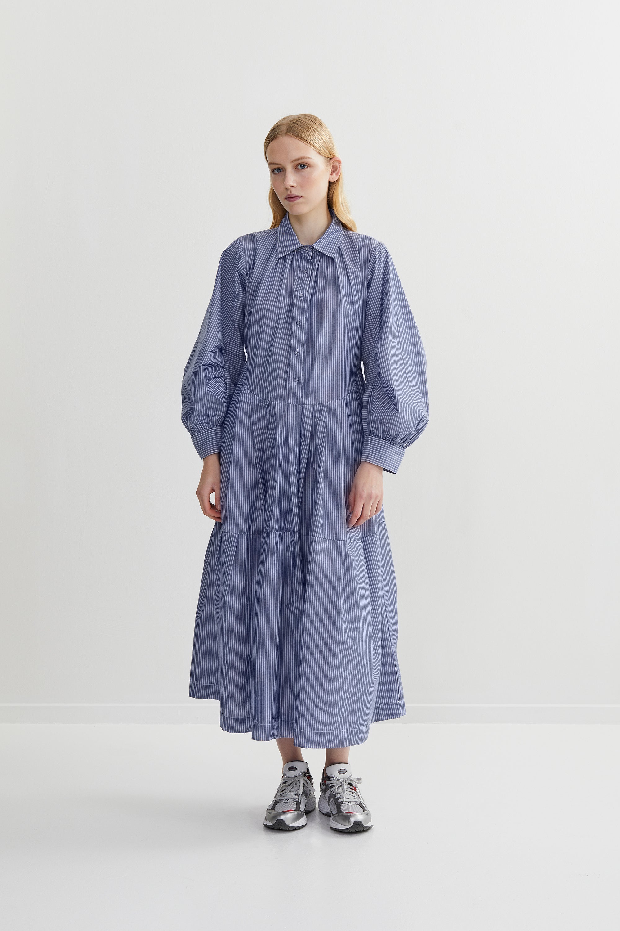 PreLoved Jolanda - Stripe shirt dress - S 2 - Rabens Saloner - DK