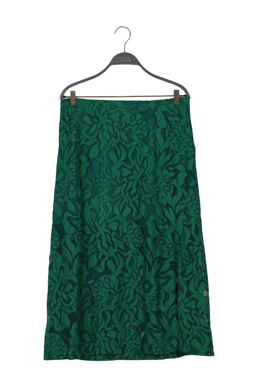 PreLoved Fauna - Orchid lace skirt I Verdant green - XL
