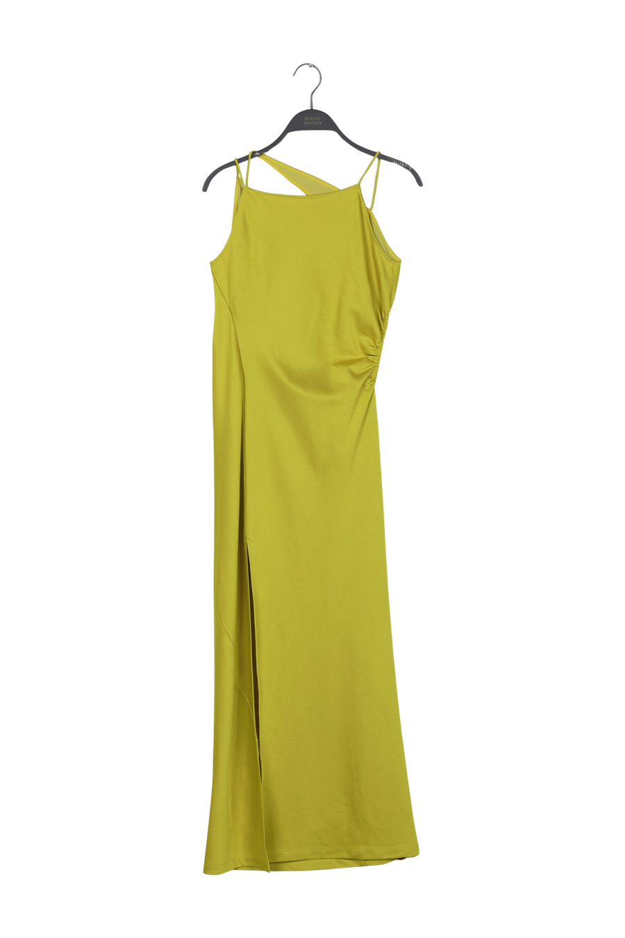 PreLoved Pandora - Techno drape fitted dress I Acid yellow - S 1 - Rabens Saloner - DK