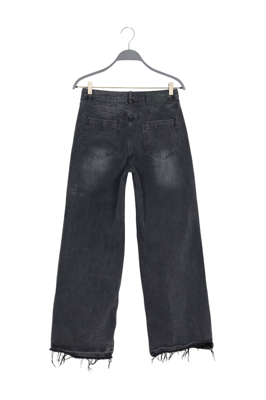 PreLoved Fellini - Denim black straight pants I Washed black denim - 28 2 - Rabens Saloner - DK