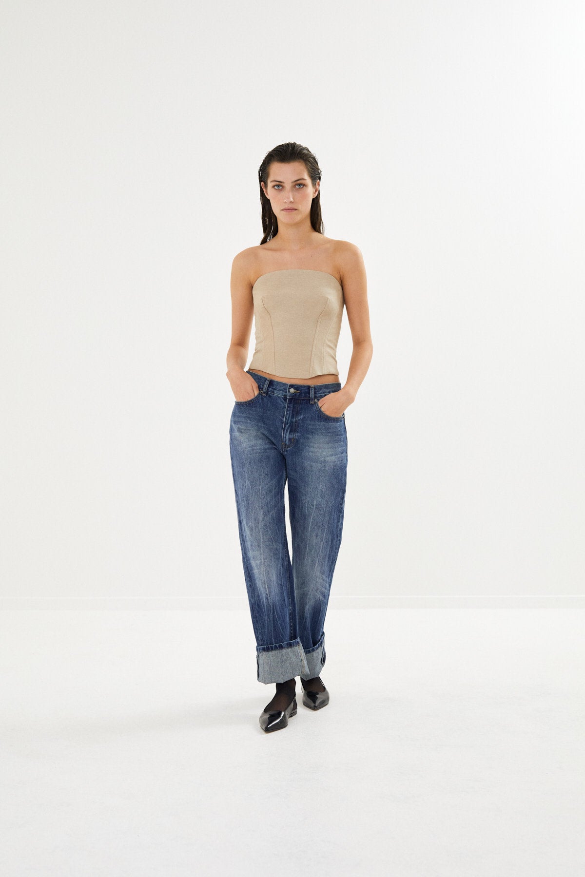 PreLoved Kif - Easy tailoring corset I Biscuit - S 3 - Rabens Saloner - DK