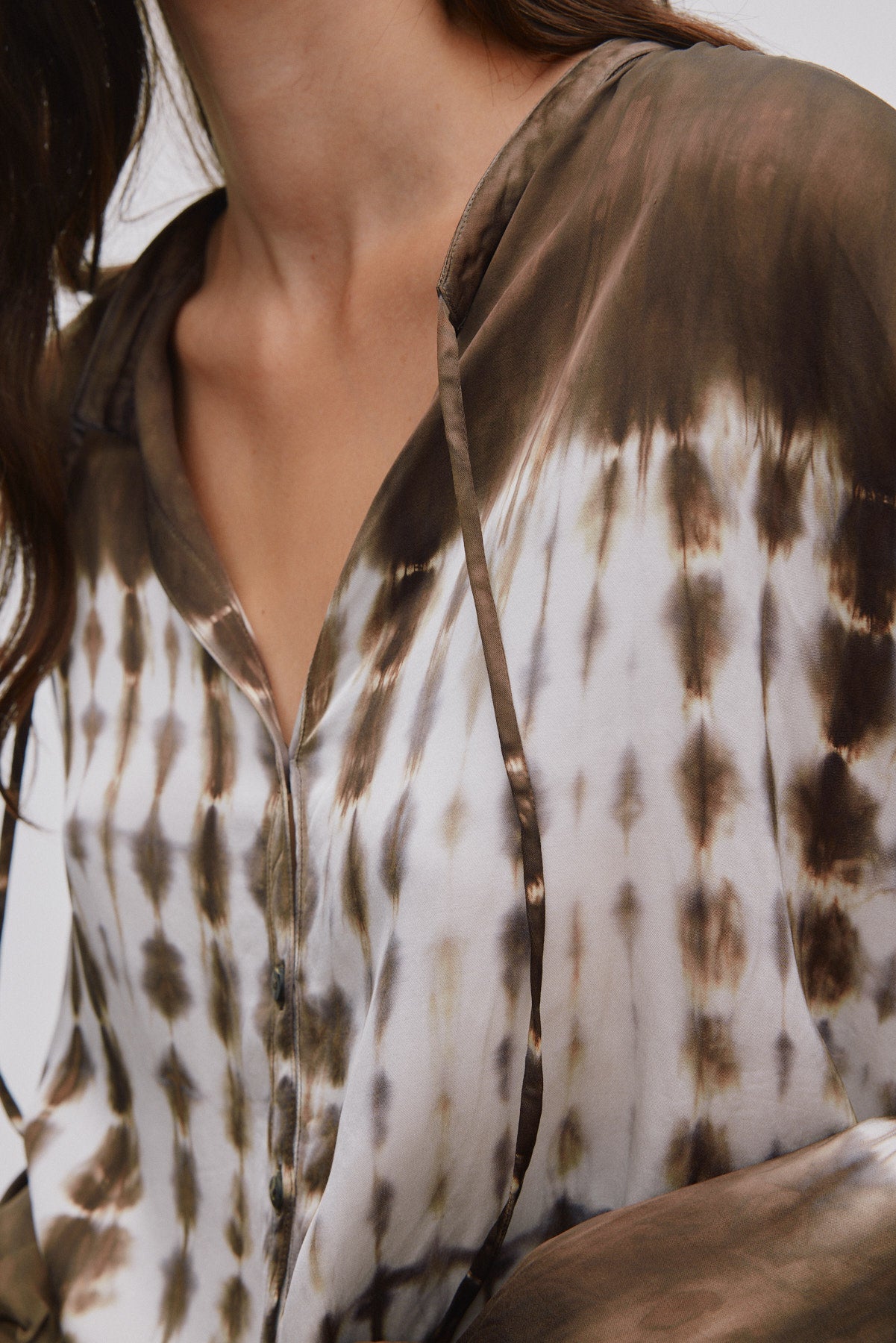 Ira - Frequency tie shirt I Dry mocca combo 6 - Rabens Saloner - DK