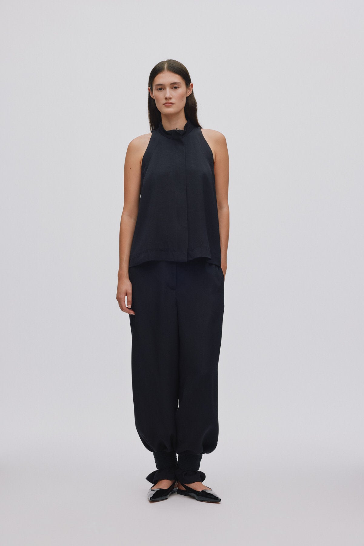 Grossgrain halter top - Kaley I Black 3 - Rabens Saloner - DK