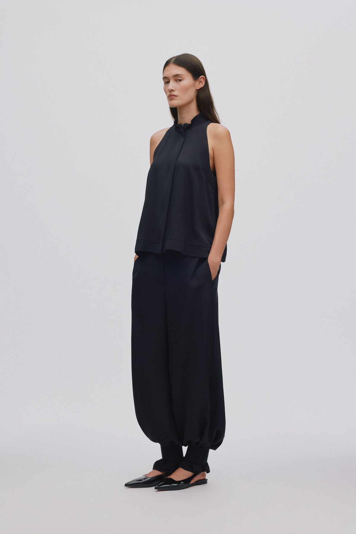 Grossgrain halter top - Kaley I Black 4 - Rabens Saloner - DK