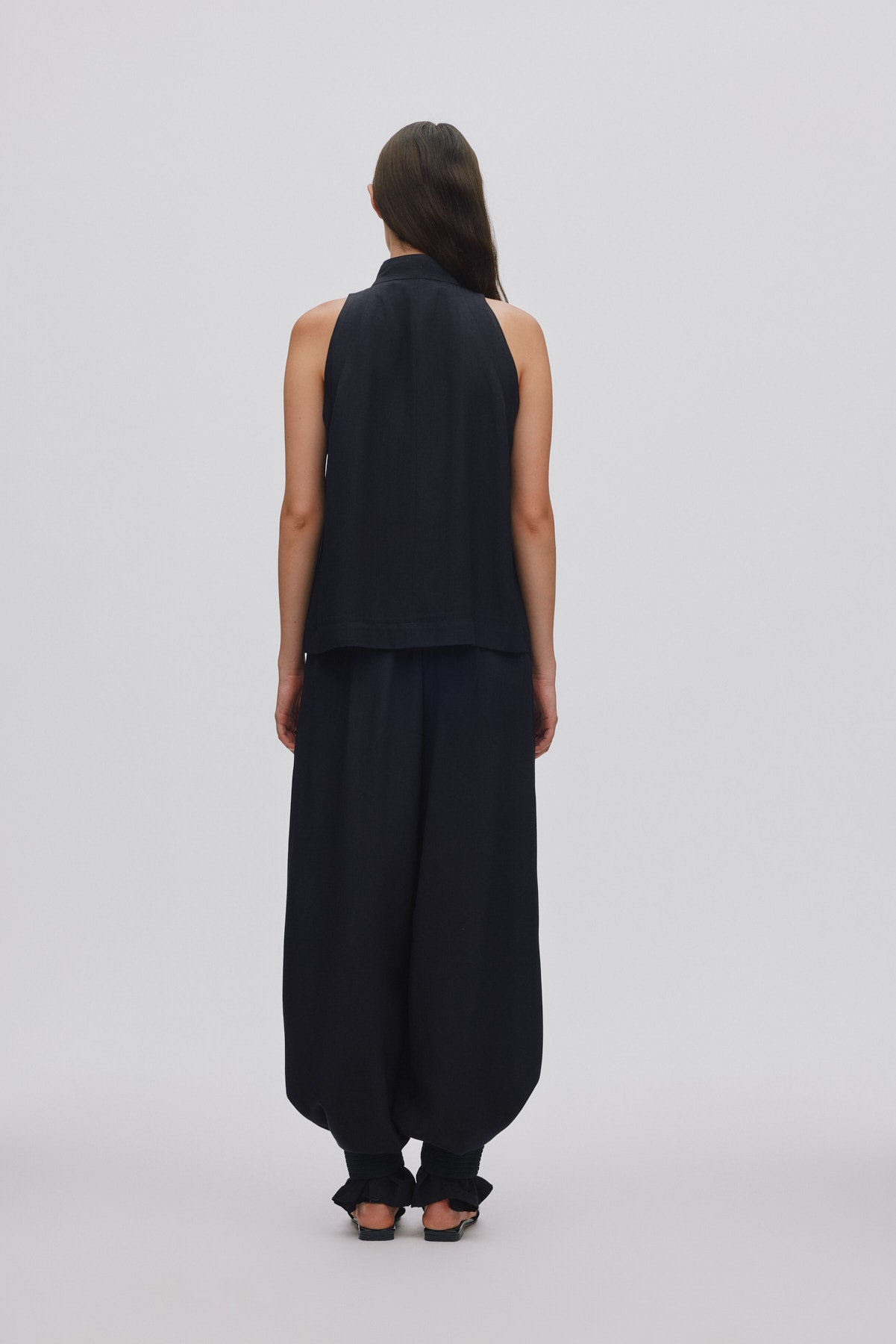 Grossgrain halter top - Kaley I Black 5 - Rabens Saloner - DK