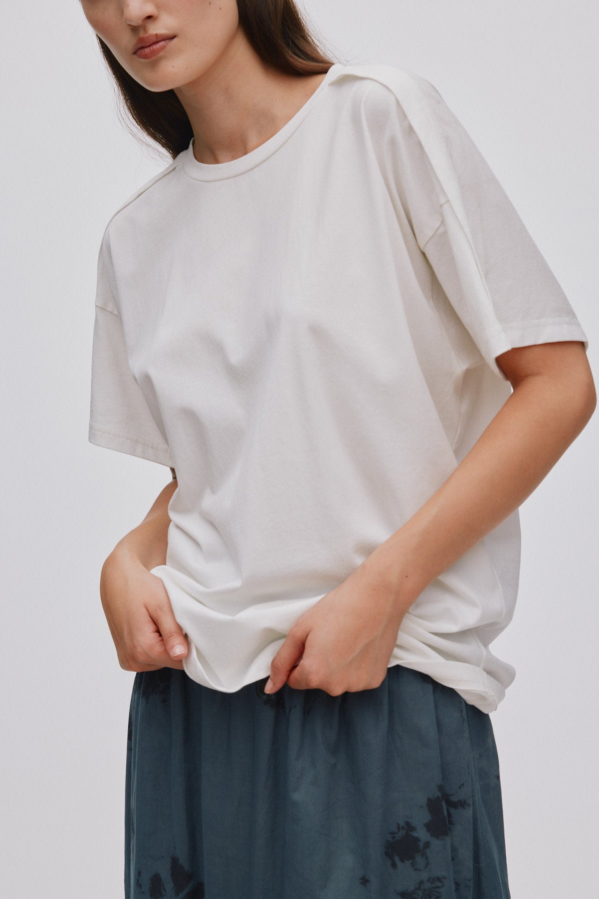 Cici - FOT jersey open back top I Chalk 7 - Rabens Saloner - DK