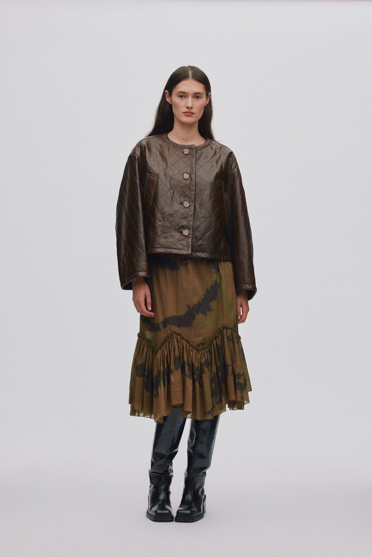 Arijana - Cosmic midi skirt I Timber combo 1 - Rabens Saloner - DK