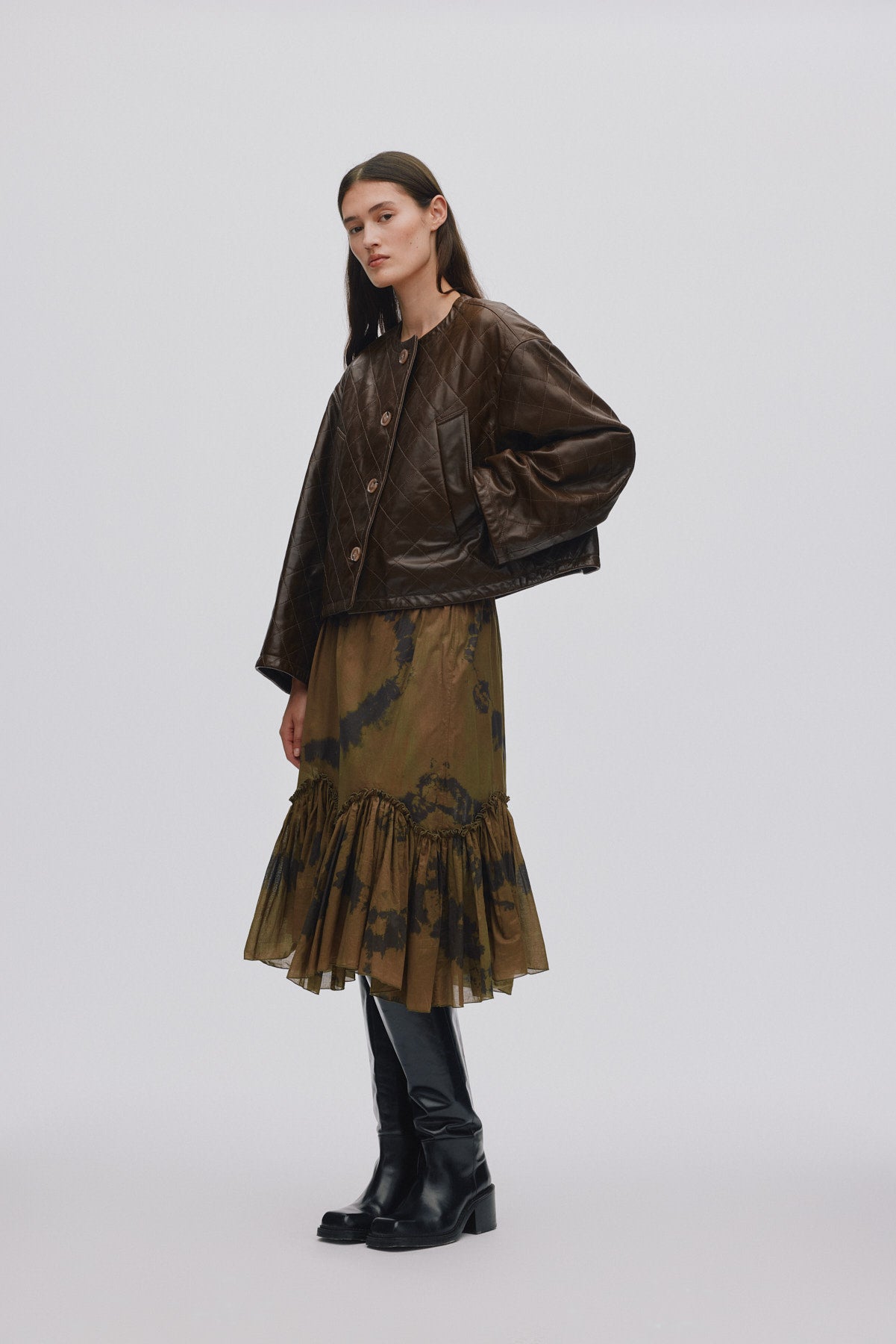 Arijana - Cosmic midi skirt I Timber combo Timber combo XS/S 4 - Rabens Saloner - DK