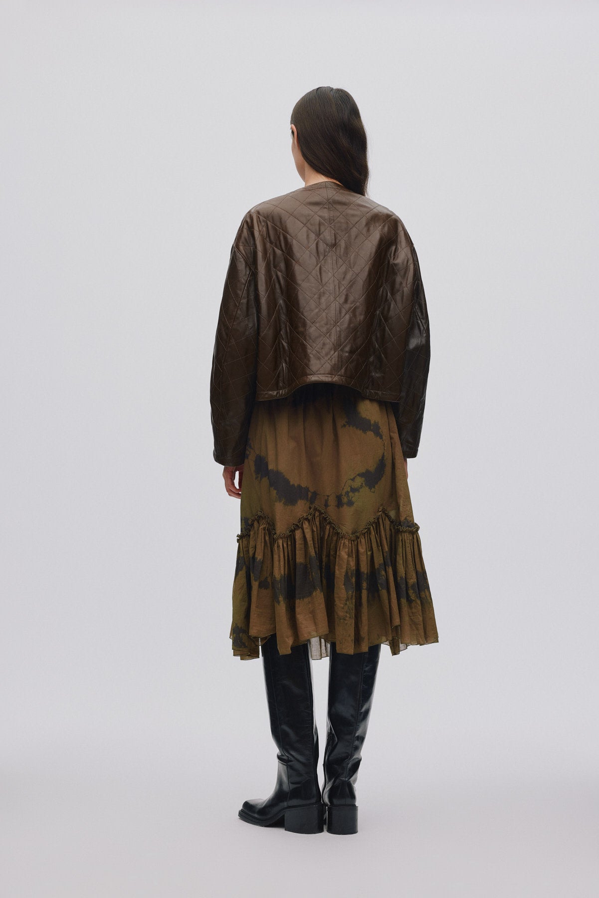 Arijana - Cosmic midi skirt I Timber combo 3 - Rabens Saloner - DK