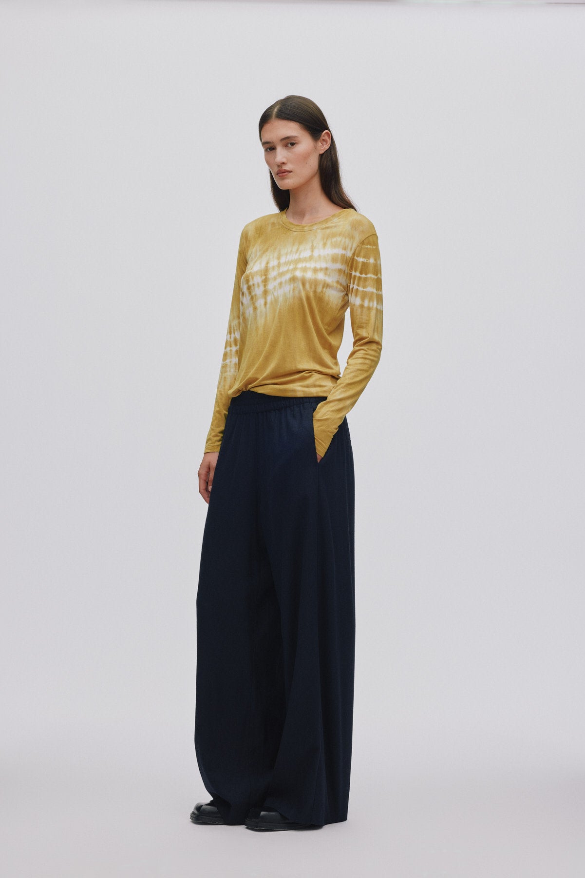 Xenia - Frequency long sleeve t-shirt I Golden combo 2 - Rabens Saloner - DK
