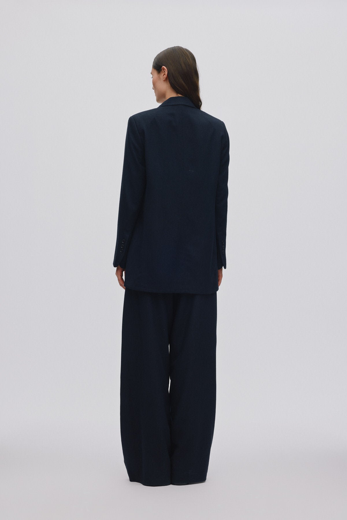 Drapy tailoring relaxed pants - Everdeen I Midnight 6 - Rabens Saloner - DK