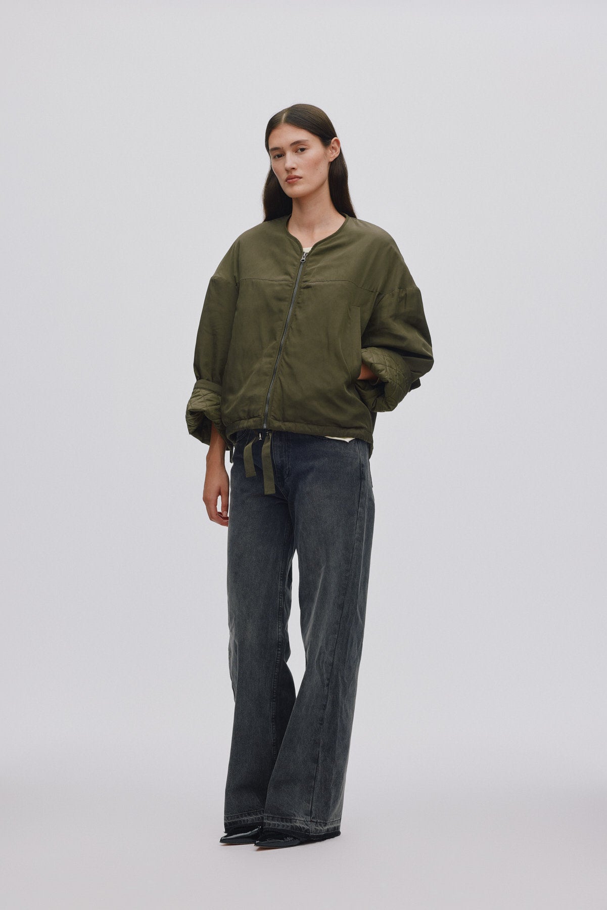 Glod - Arched jacket I Army Green 1 - Rabens Saloner - DK