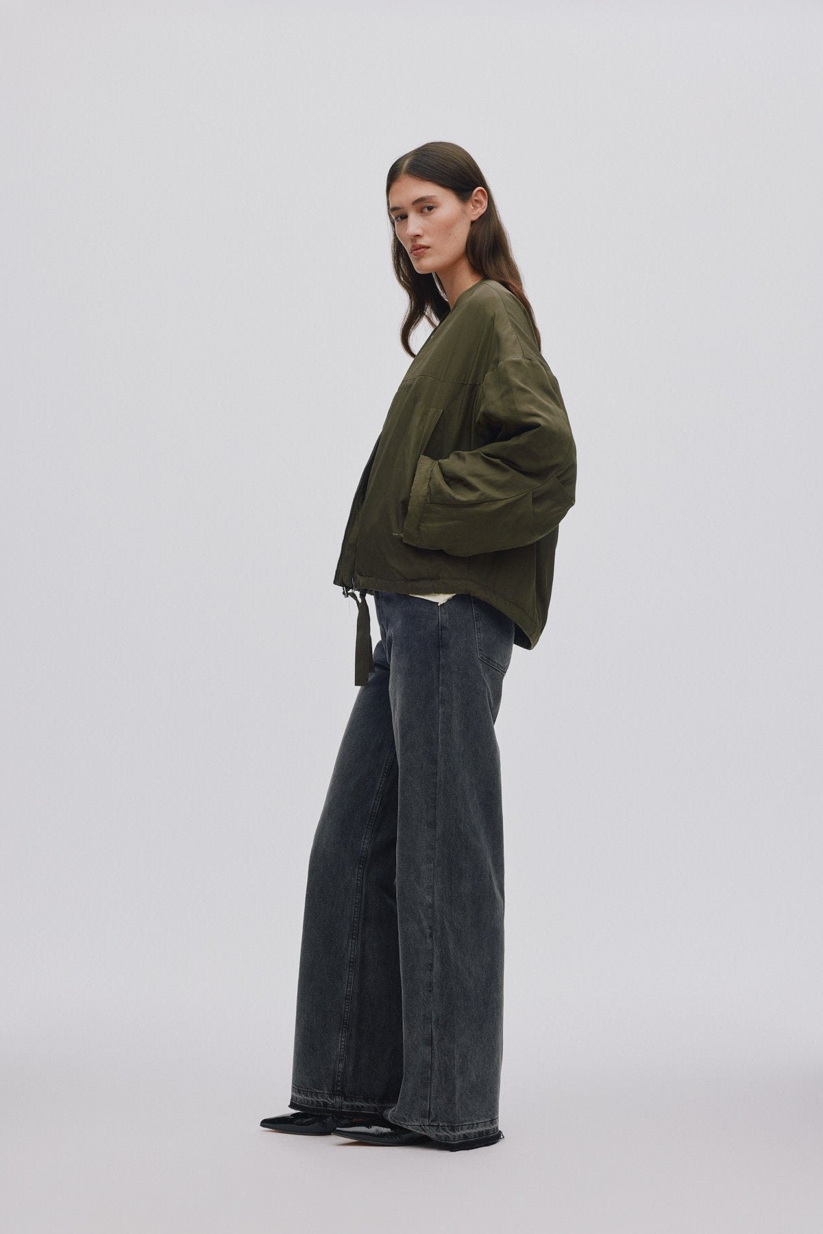 Glod - Arched jacket I Army Green 4 - Rabens Saloner - DK