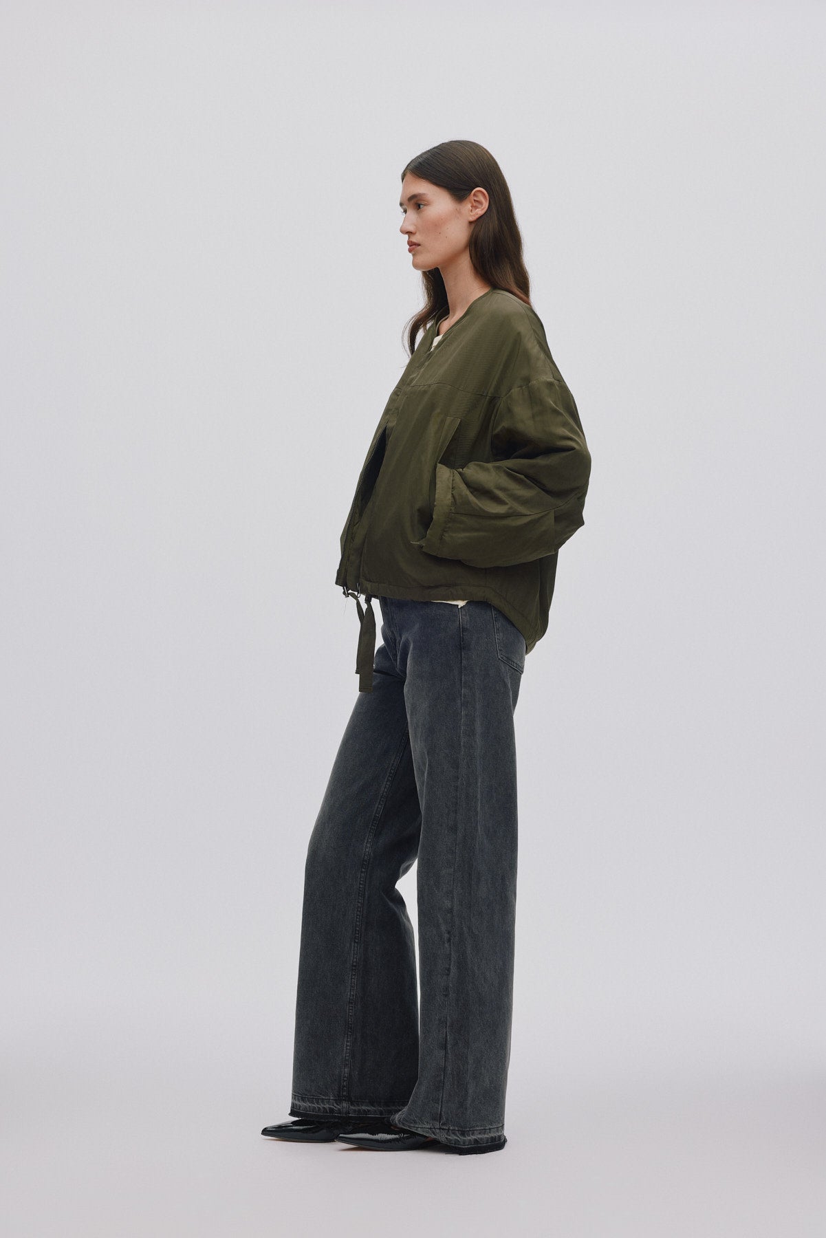 Glod - Arched jacket I Army Green 5 - Rabens Saloner - DK