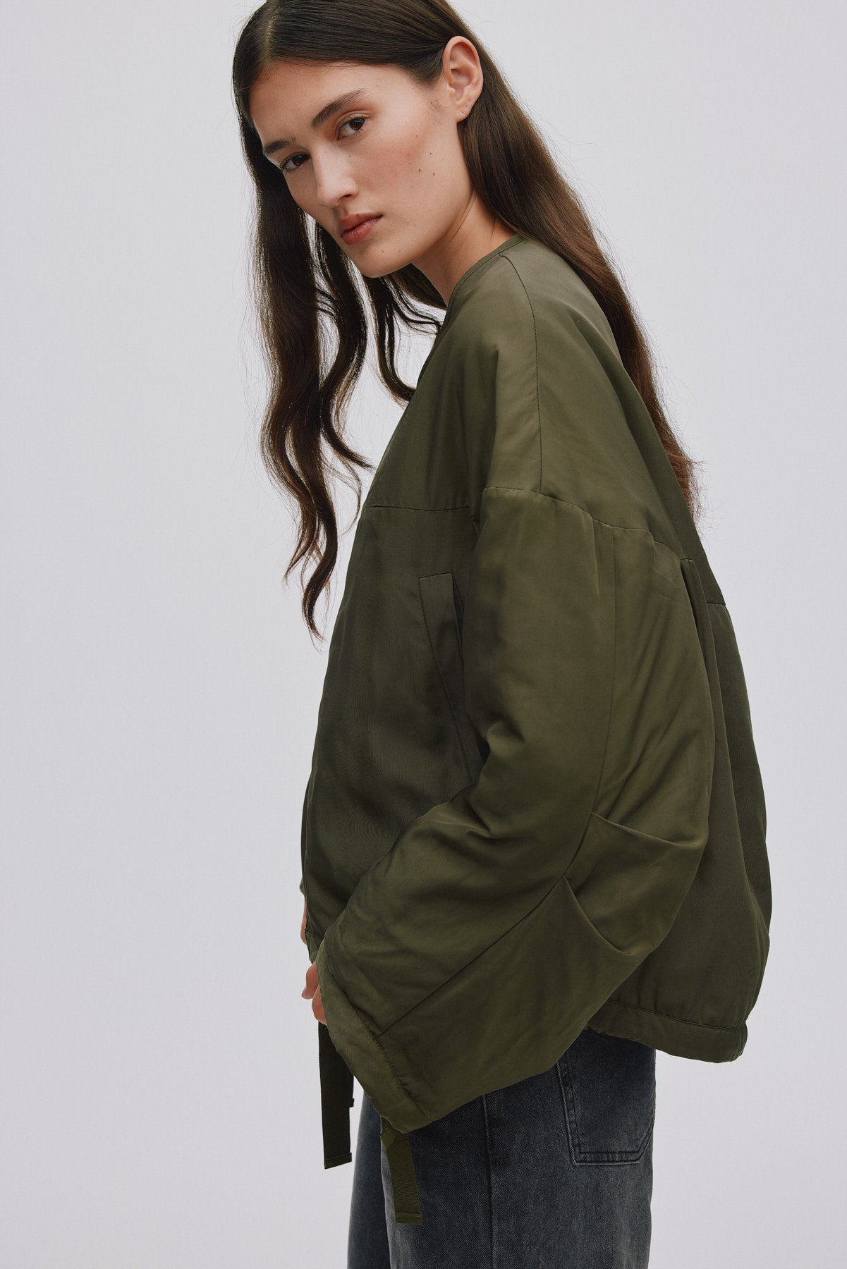 Glod - Arched jacket I Army Green 2 - Rabens Saloner - DK