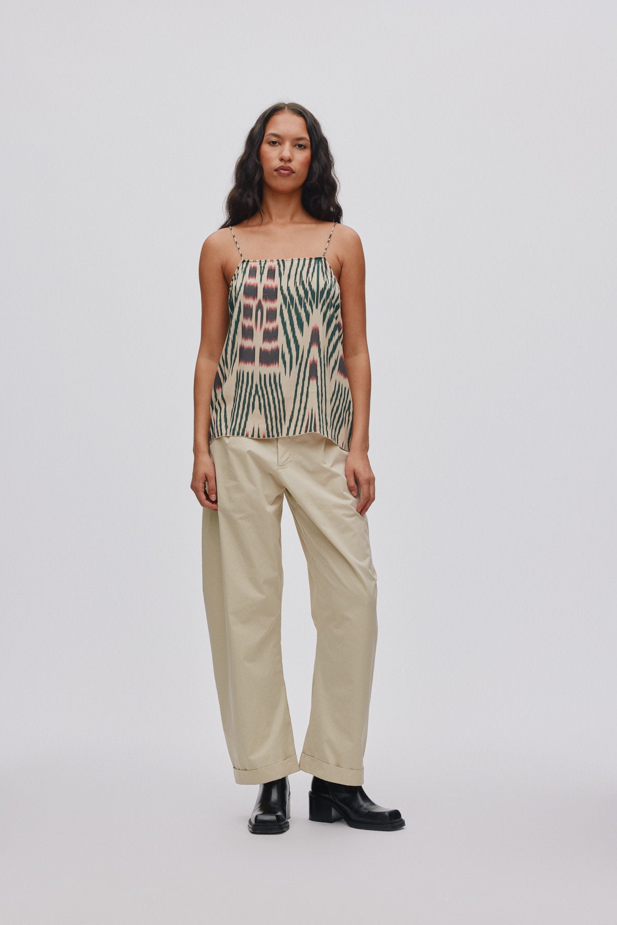 Thalia - Light fusion pants I Sand 5 - Rabens Saloner - DK
