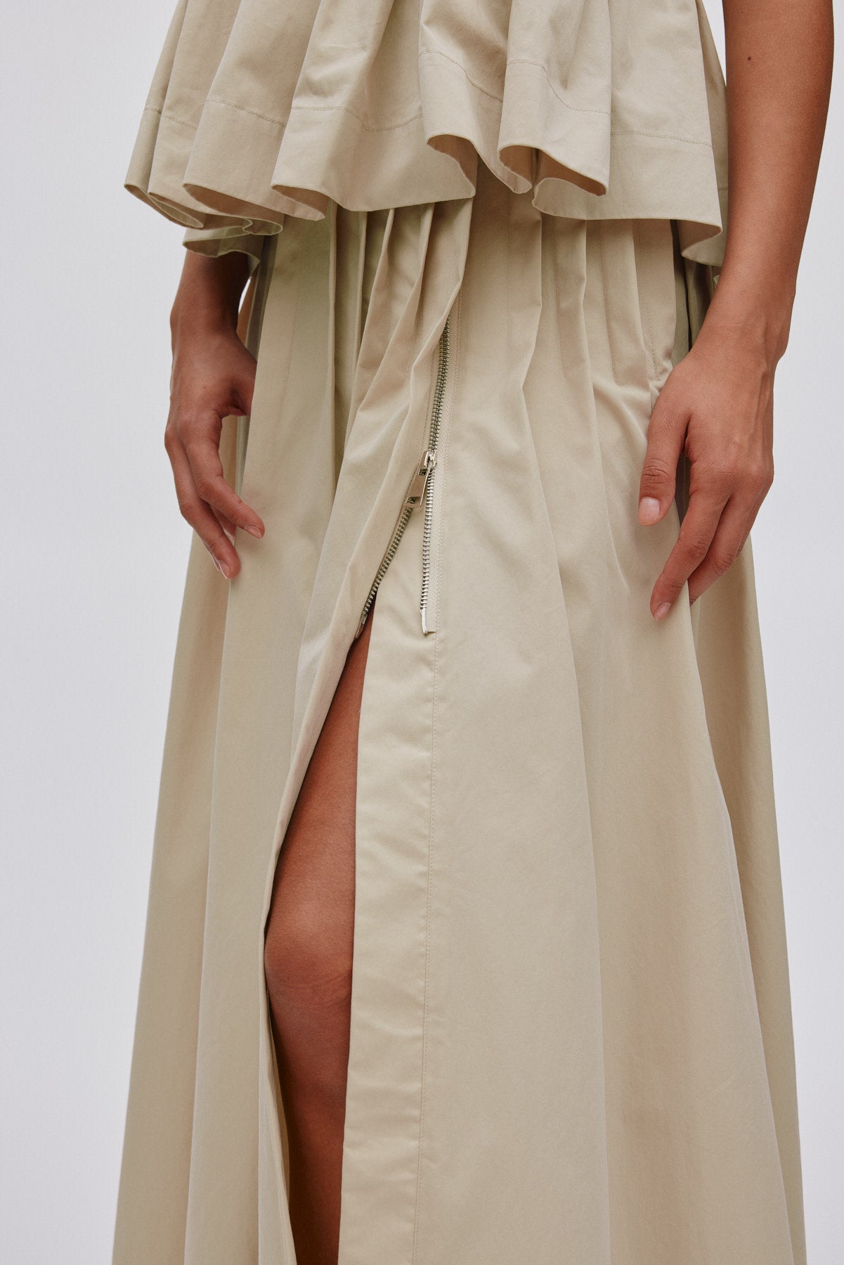 Thai - Light fusion skirt I Sand 5 - Rabens Saloner - DK