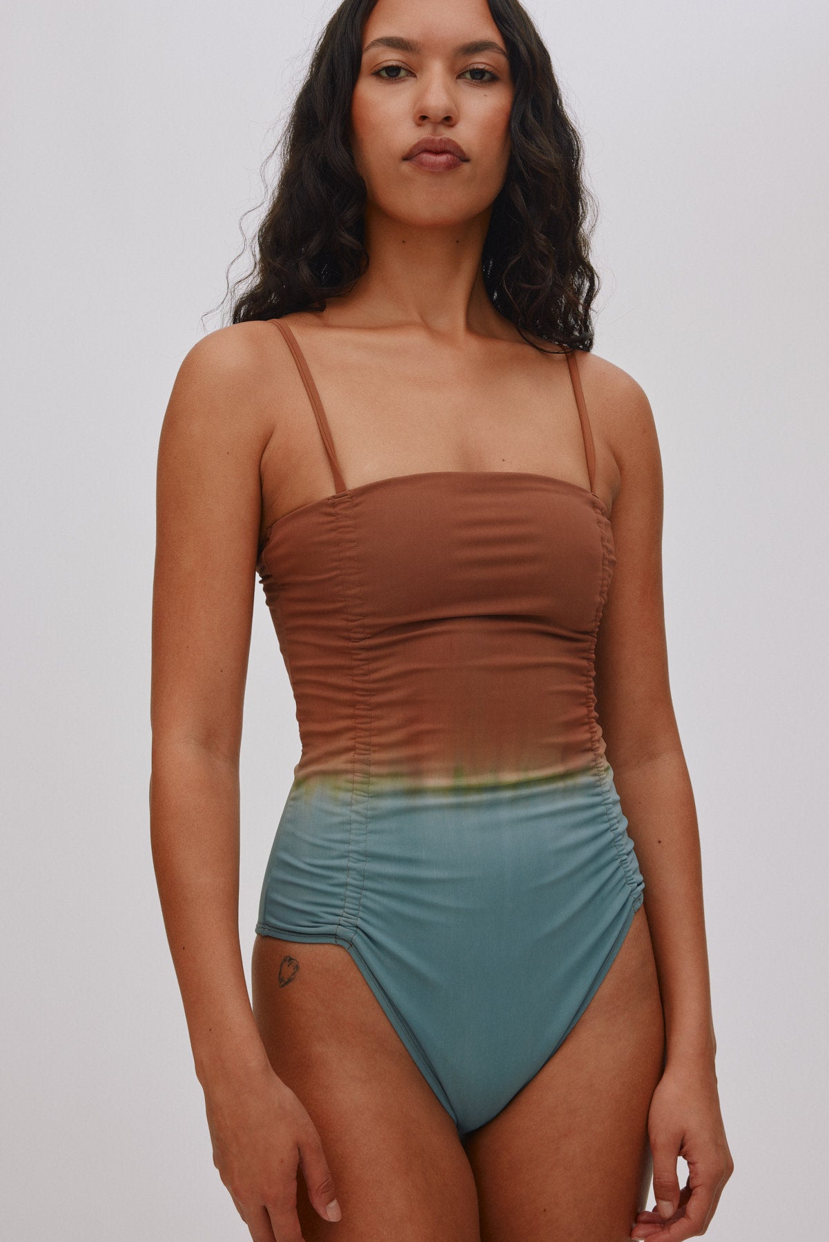 Sali - Fusion swimsuit I Cognac grey combo Cognac grey combo XS 3 - Rabens Saloner - DK
