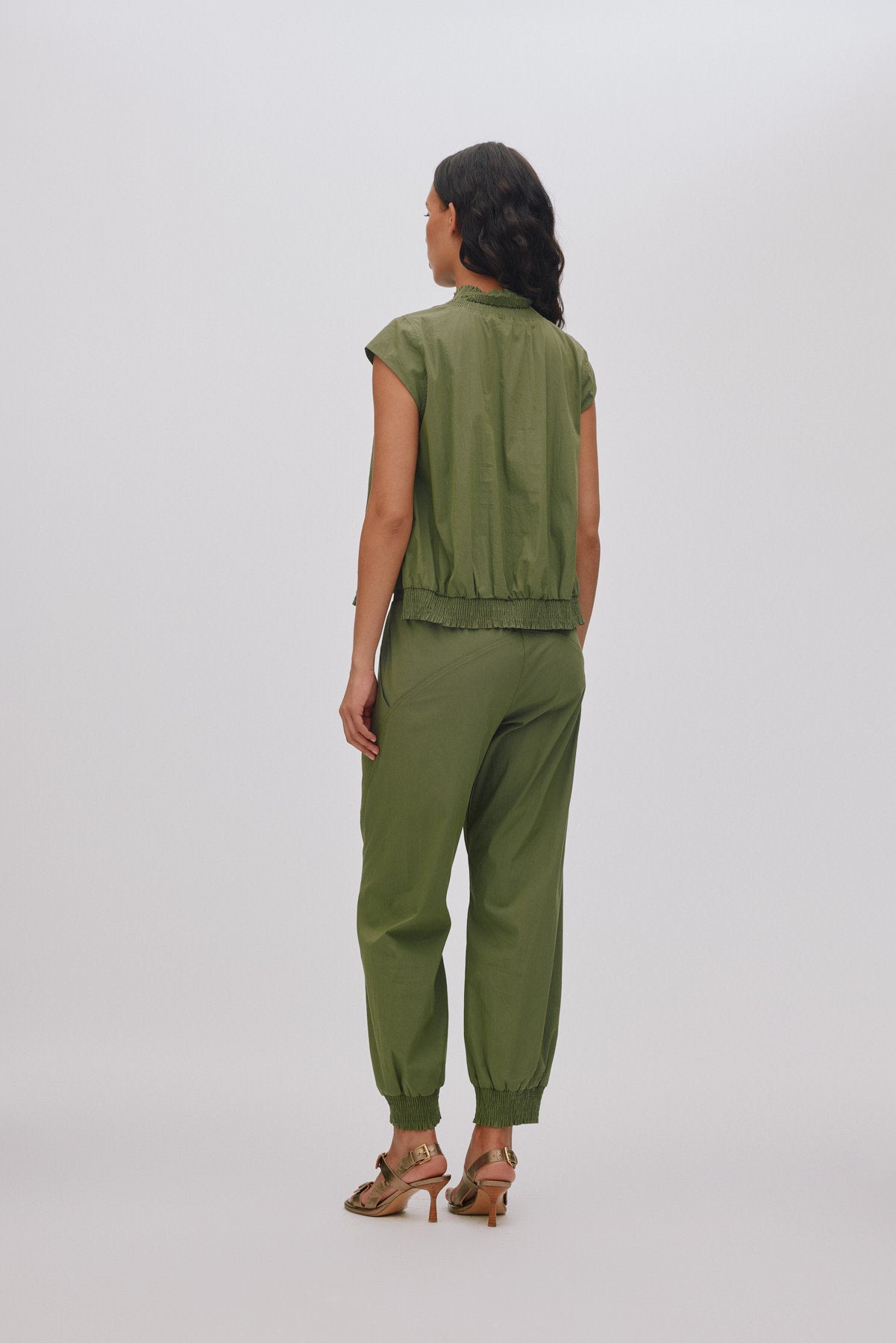 Dori - Papery shirring top I Shadow 3 - Rabens Saloner - DK