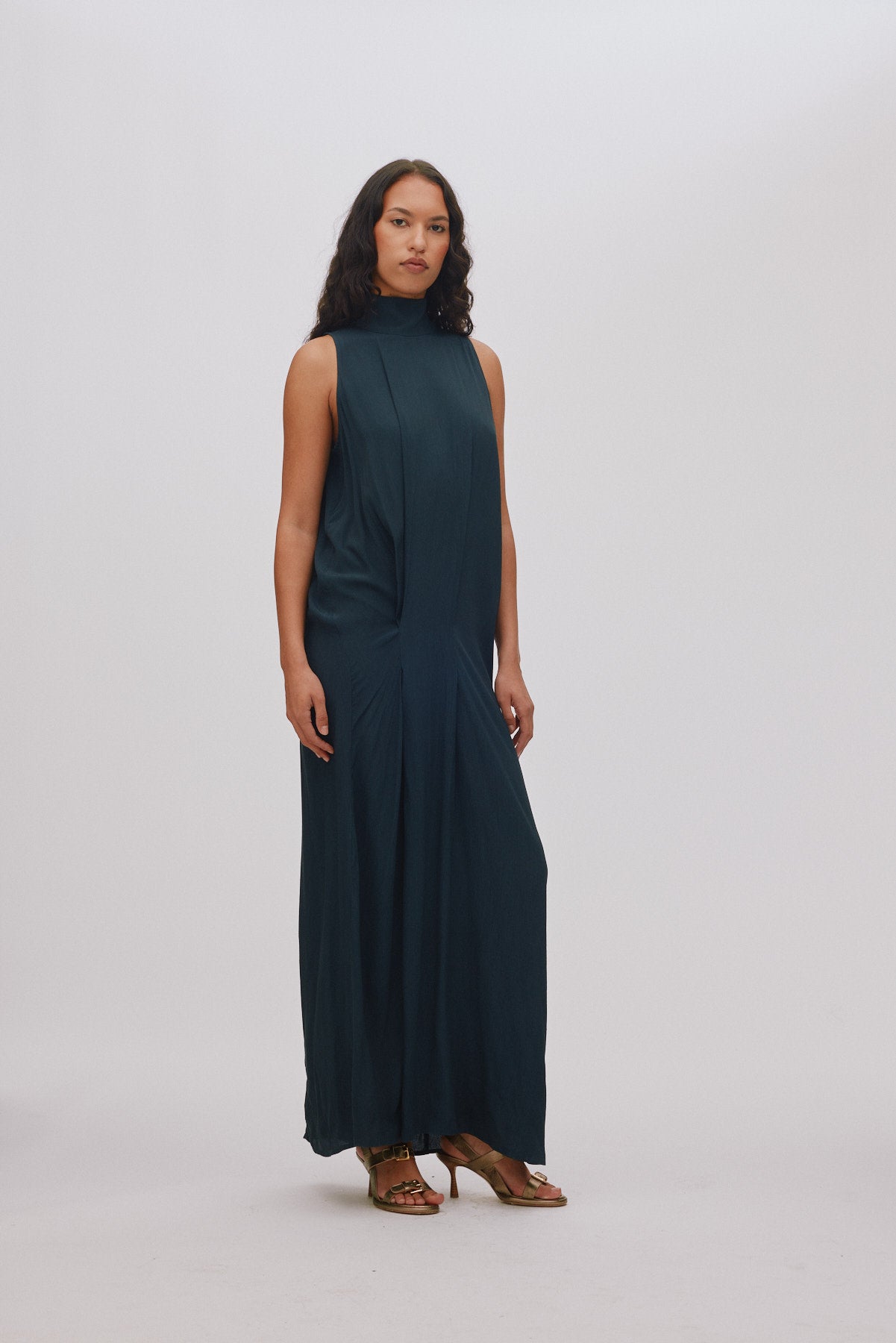 Sima - Sheer lace long dress I Faded black Faded black XS 1 - Rabens Saloner - DK