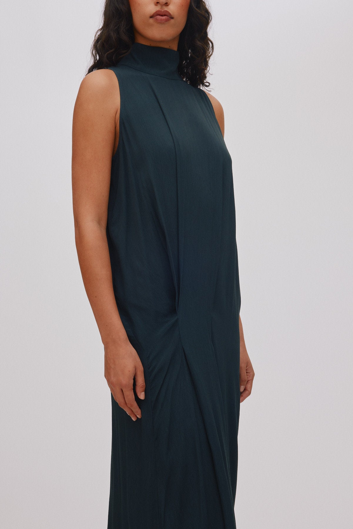 Sima - Sheer lace long dress I Faded black 4 - Rabens Saloner - DK