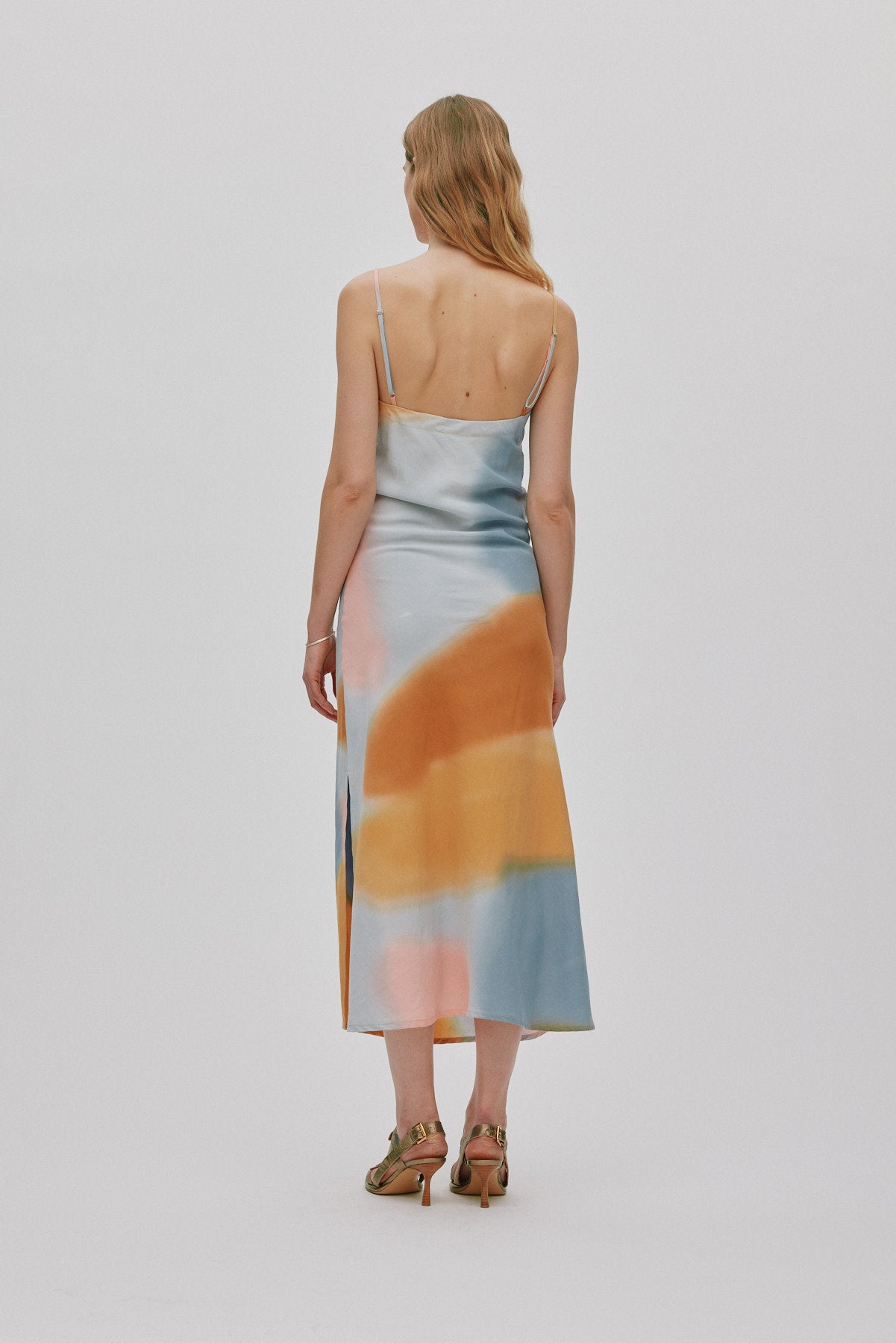 Iloa - Water colour bias dress I Sunset combo 3 - Rabens Saloner - DK