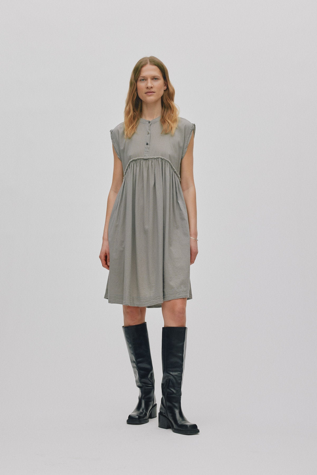 Devina - Cotton dress I Bone 3 - Rabens Saloner - DK