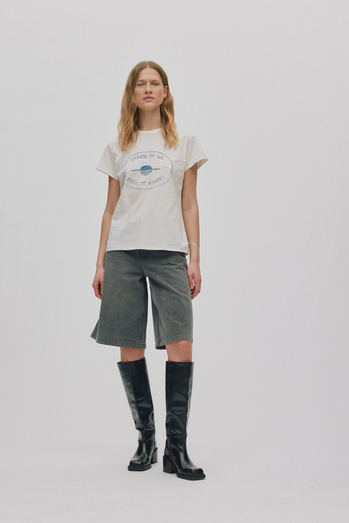Ambla - Journey t-shirt I Chalk 1 - Rabens Saloner - DK