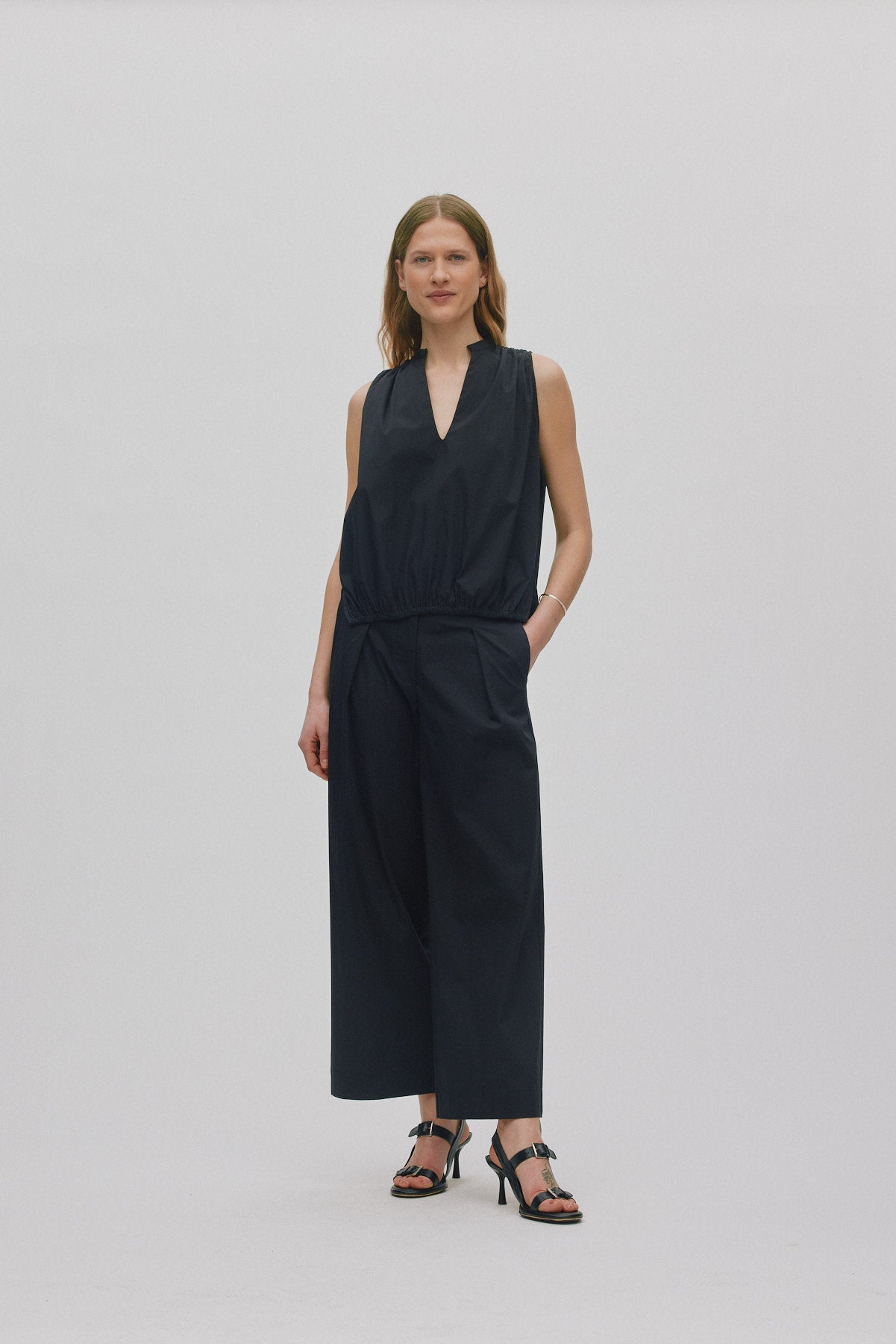 Enel - Papery parallel pants I Black Black XS 1 - Rabens Saloner - DK