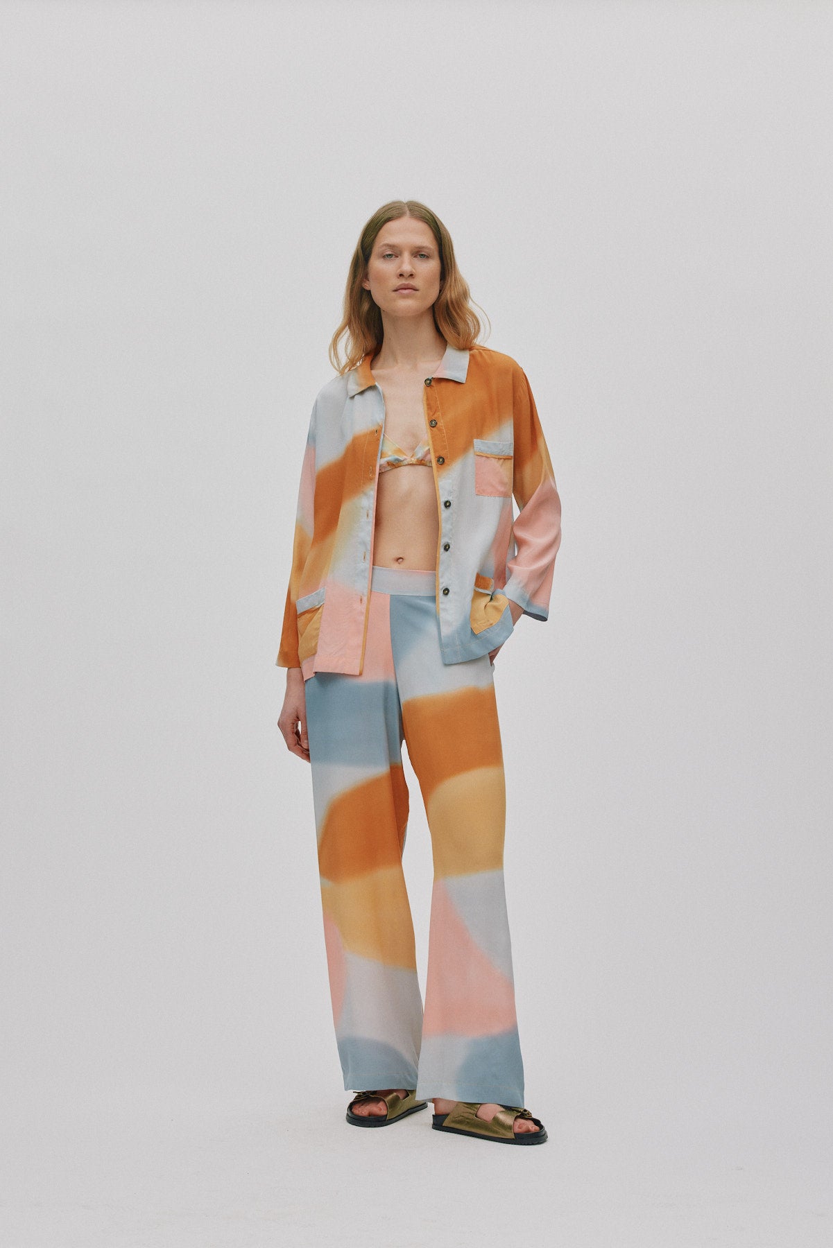 Alisa - Water colour pants I Sunset combo 3 - Rabens Saloner - DK
