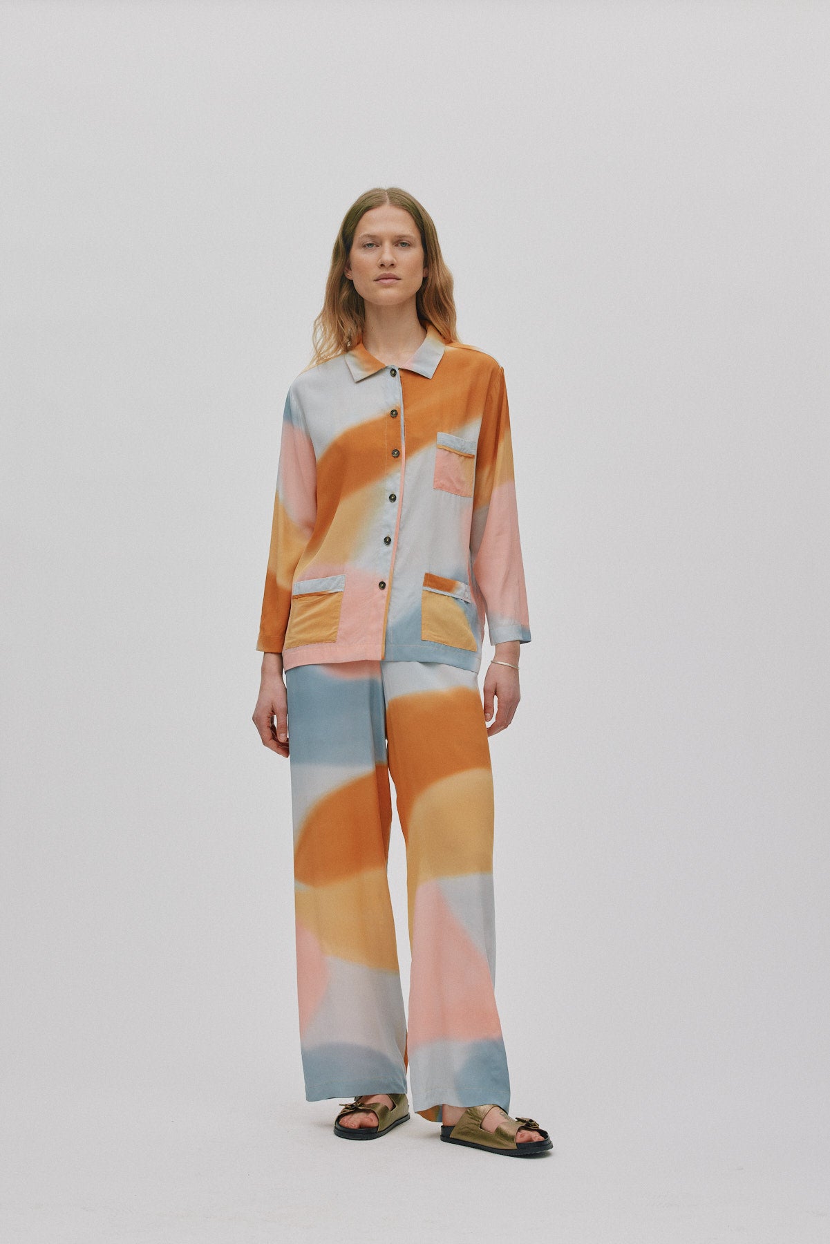 Anki - Water colour short jacket I Sunset combo 1 - Rabens Saloner - DK
