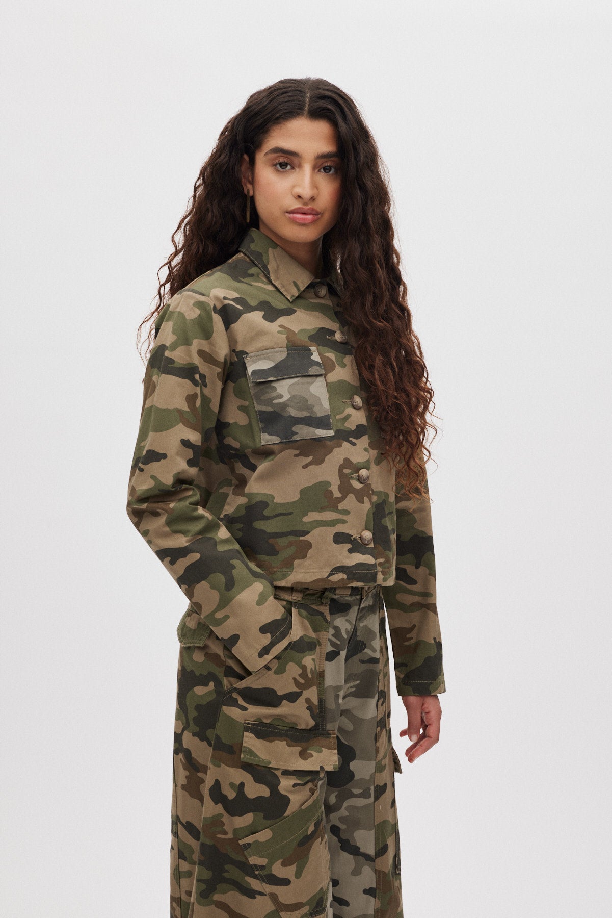 Aleksandra - Camo patchwork jacket I Camo combo 1 - Rabens Saloner - DK
