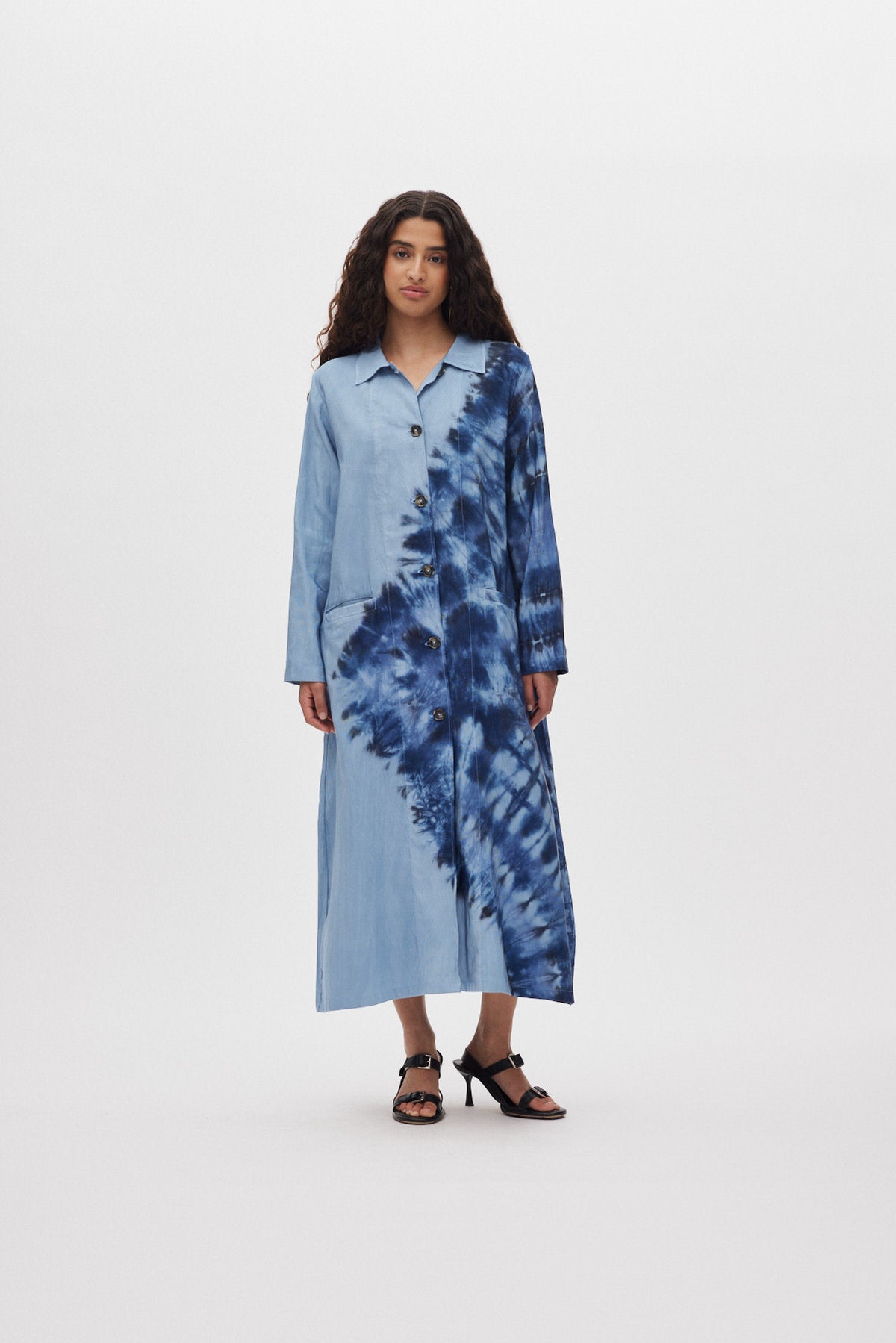 Celine - Lava long coat I Blue combo Blue combo XS 1 - Rabens Saloner - DK