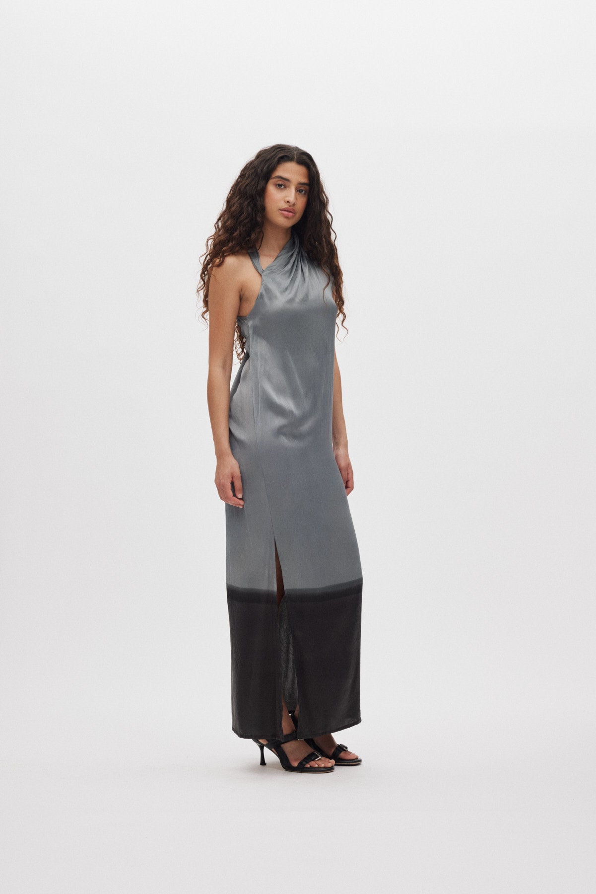 Madia - Horizon dress I Grey/black 3 - Rabens Saloner - DK