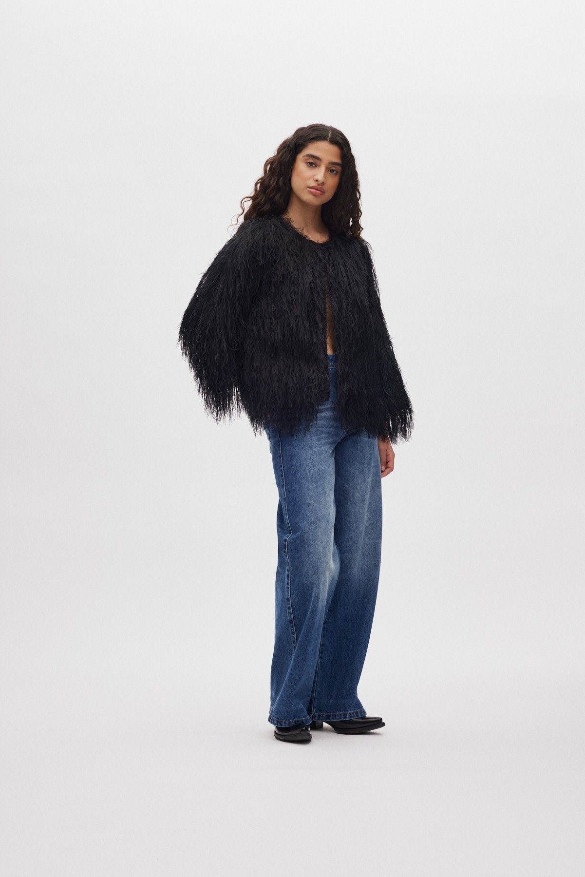Safi- Plume blouse I PRE-ORDER I Black 7 - Rabens Saloner - DK