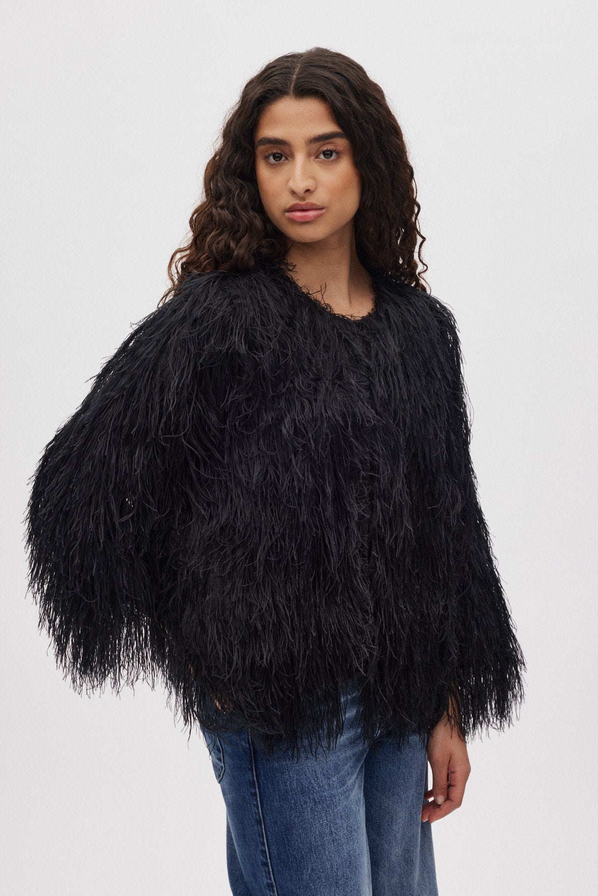 Safi- Plume blouse I PRE-ORDER I Black 2 - Rabens Saloner - DK