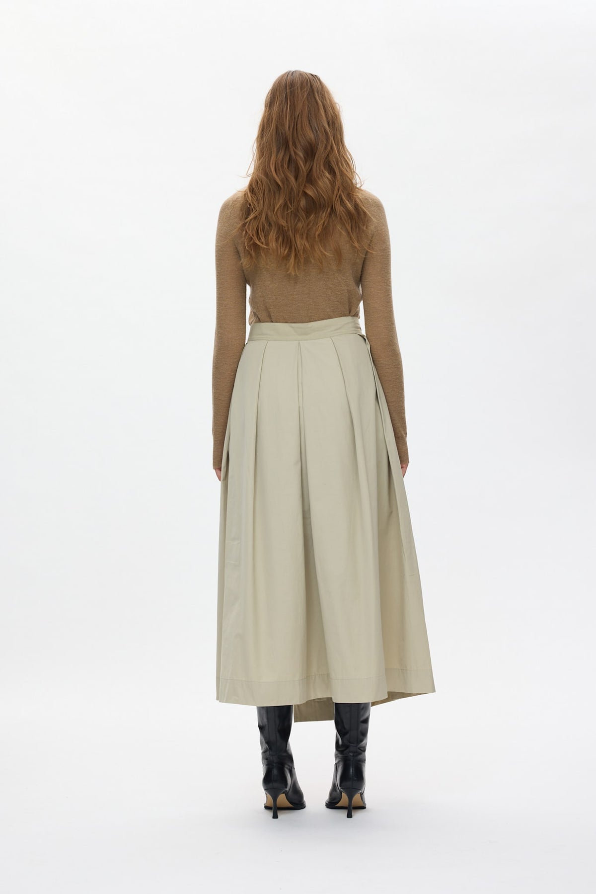 Esila - Weightless wrap skirt I Dark chalk 3 - Rabens Saloner - DK