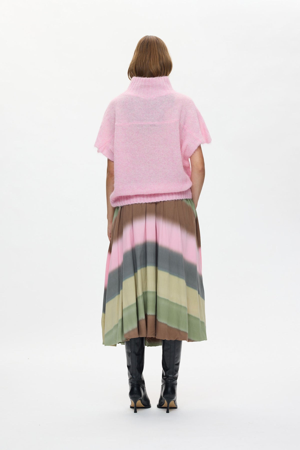 Asna - Superlight knit tunic top I Rose 3 - Rabens Saloner - DK