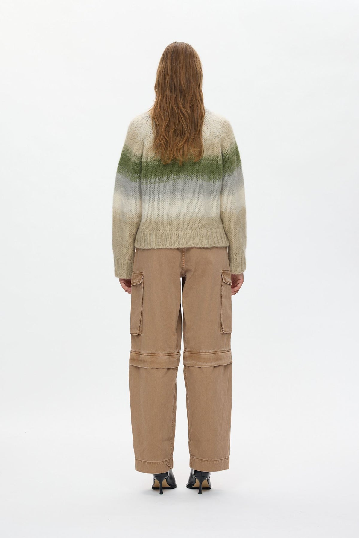 Jasmin - Blurred yarn boxy sweater I Light camel combo 3 - Rabens Saloner - DK