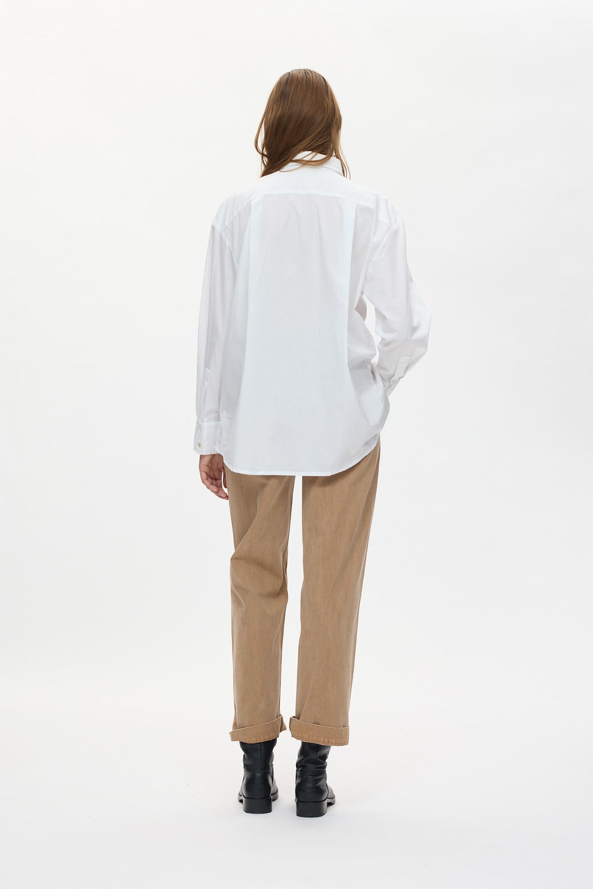 Sabina - Canvas pants I Washed tobacco 7 - Rabens Saloner - DK