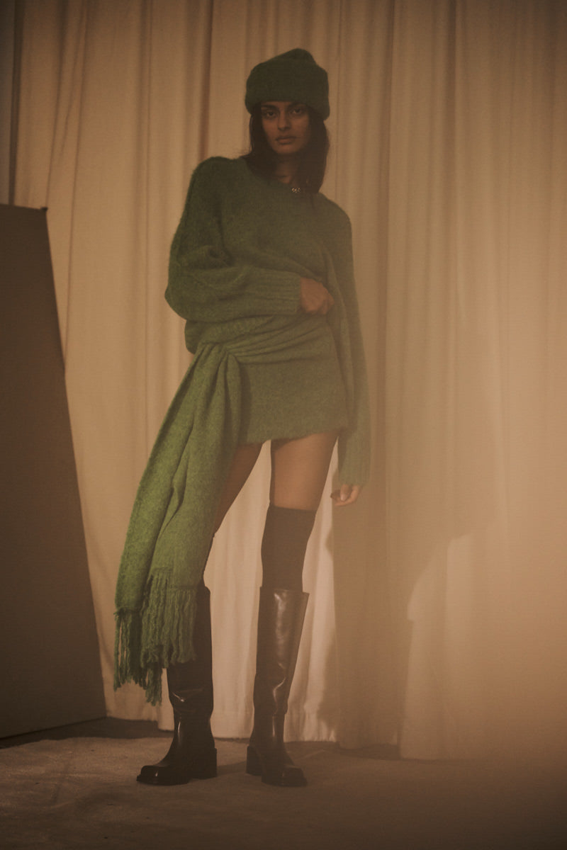 Dolores - Superlight knit hat I Ice blue