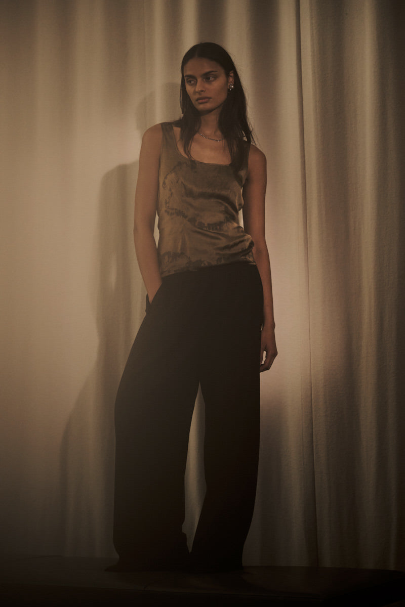 Everdeen - Drapy tailoring relaxed pants I Midnight 7 - Rabens Saloner - DK
