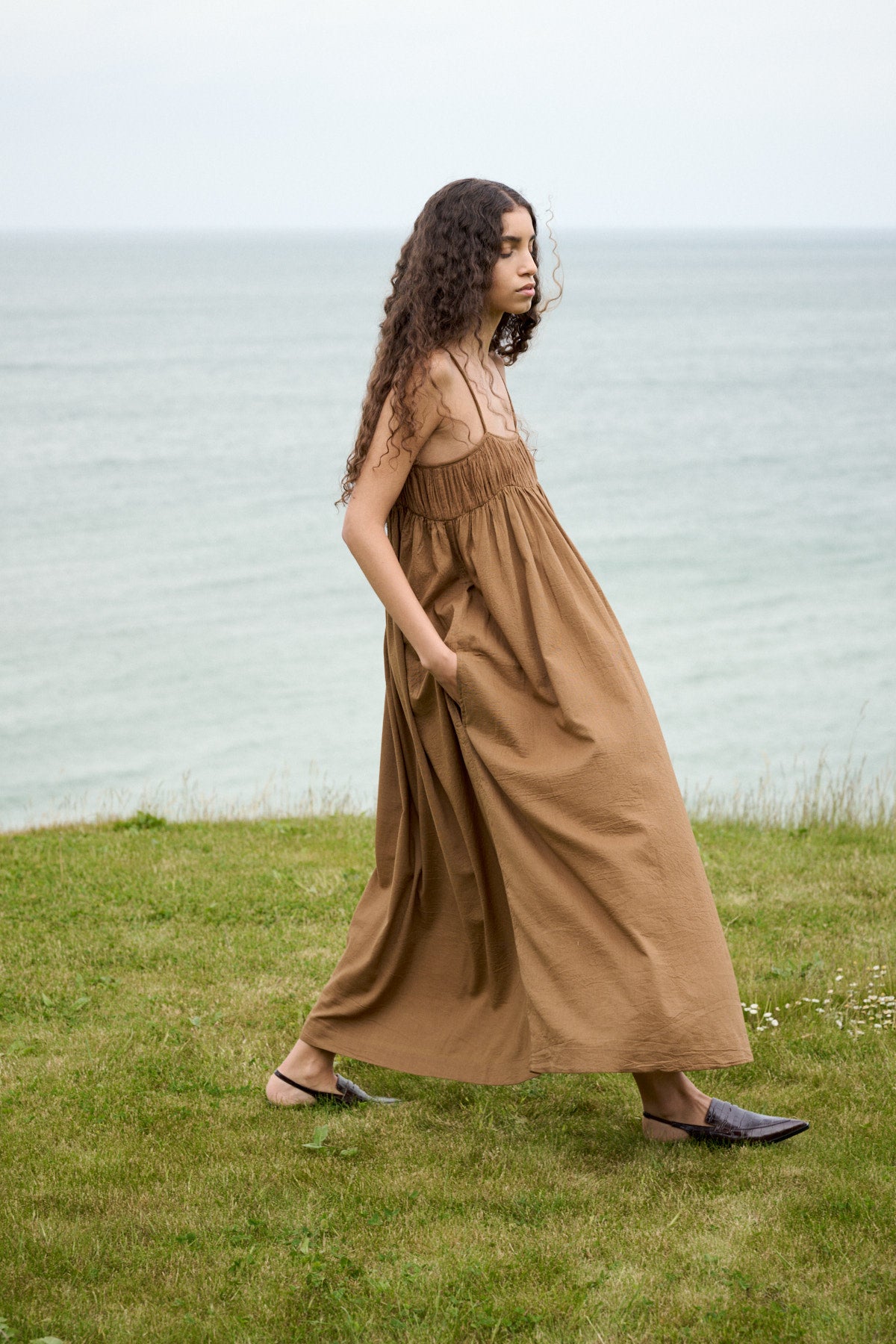 Dorrit - Cotton angel string dress I Chestnut 7 - Rabens Saloner - DK